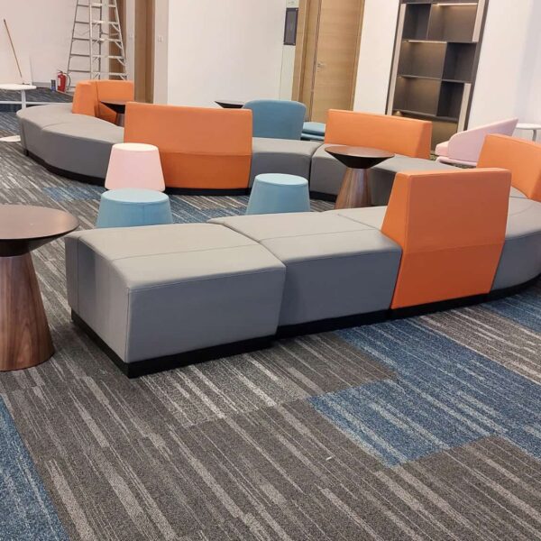 Carpet Tile Fade Resistant Non-Skid Solid Color
